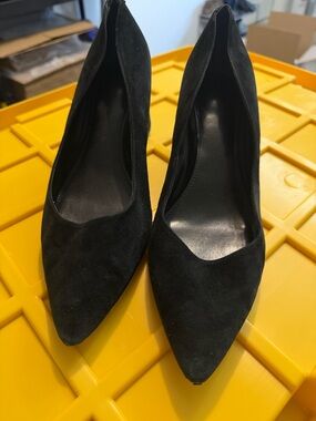 Marc Fisher LTD Zala Black Suede Pointed Toe Heels